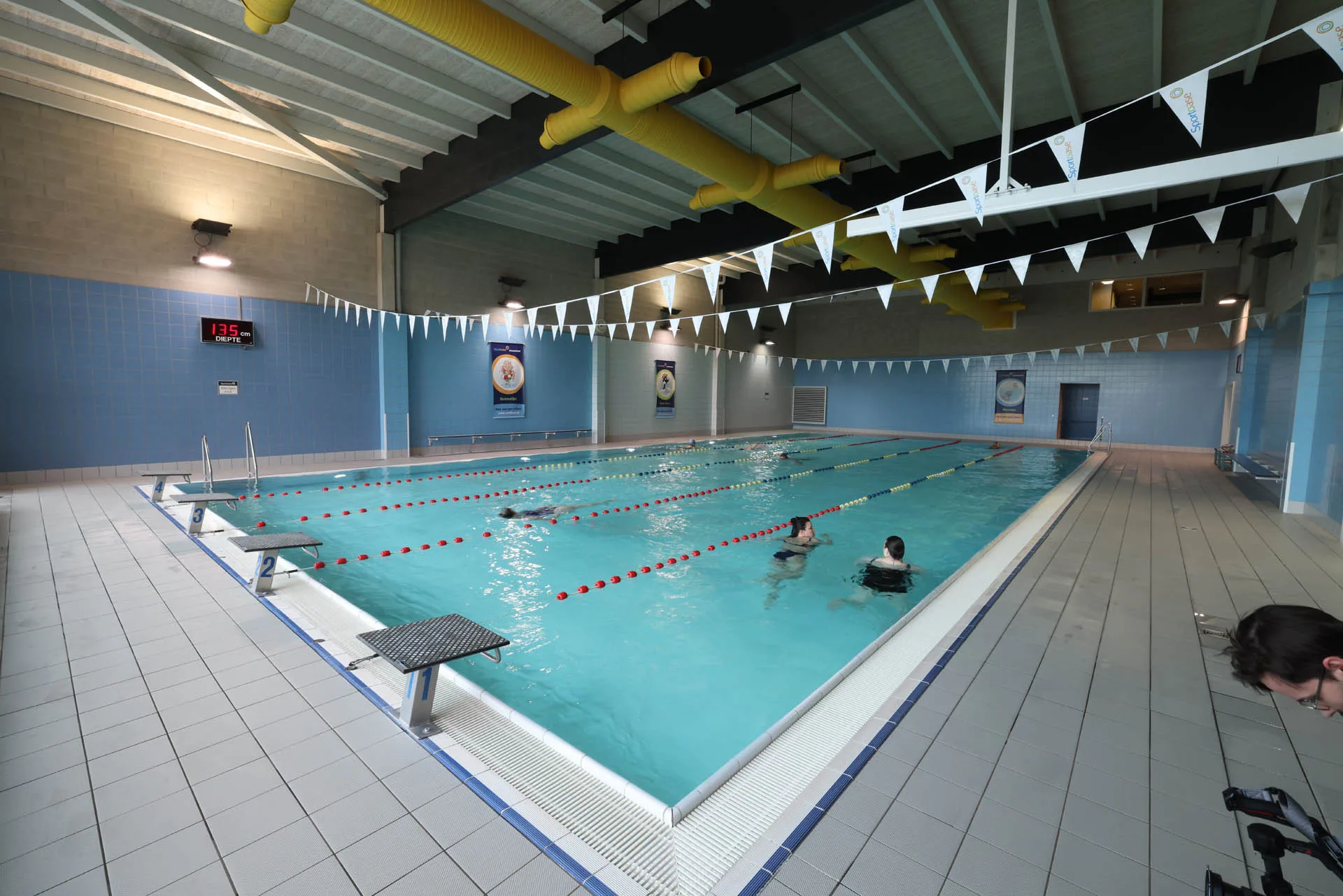 Begeleiding tijdens een training bij Sportoase
